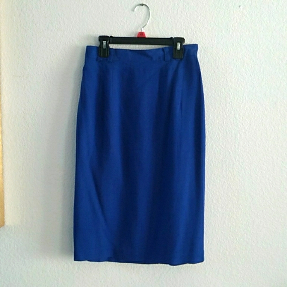 PACIFIC SILK & STUDIO,  BLUE PENCIL SKIRT